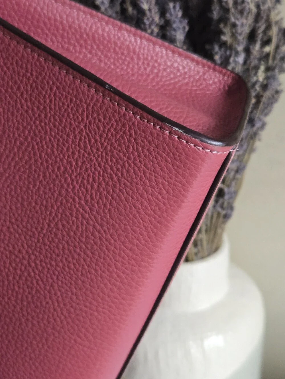 Like New Coach Lane Pink Whipstitch Leather Shoulder Bag